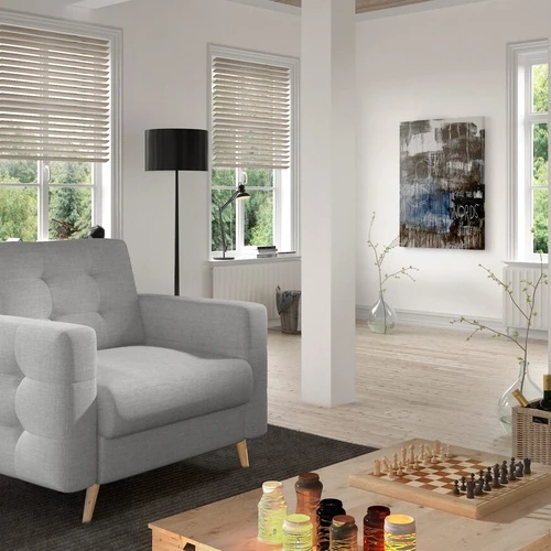 Fotelis EL1628 1F, pilkas