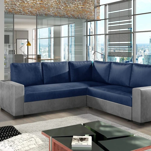 Minkštas kampas CANIS, pilka-mėlyna