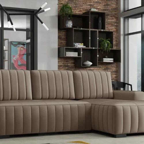 Minkštas kampas DA1157, rusva