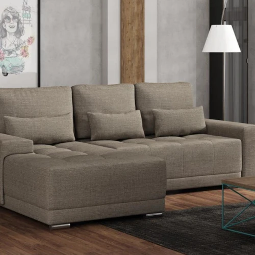 Minkštas kampas DA117, rusva