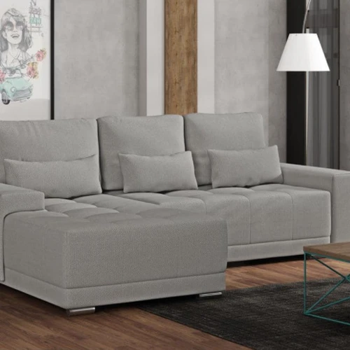 Minkštas kampas DA1171, šviesiai pilkas