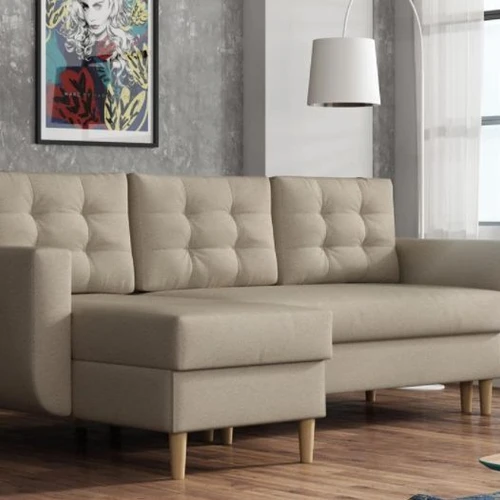 Minkštas kampas DA753, kreminė