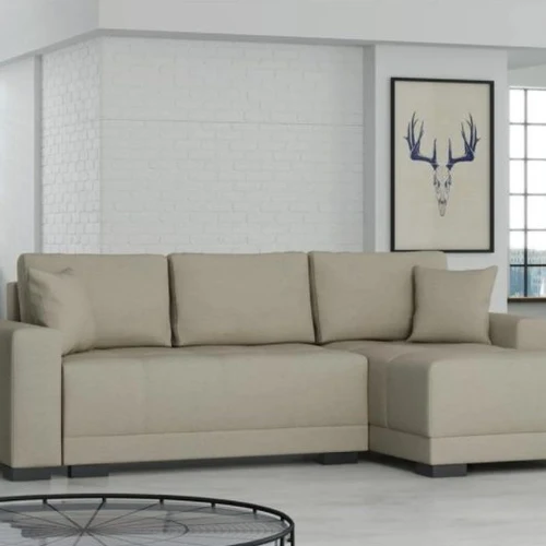 Minkštas kampas DALLAS, kreminė