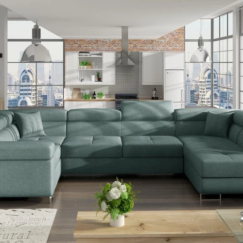 Minkštas kampas LETTO, žalsva