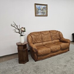 Natūralios odos sofa - Sofos