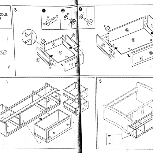 Stalčiai lovai MONI MODUL Nr.5