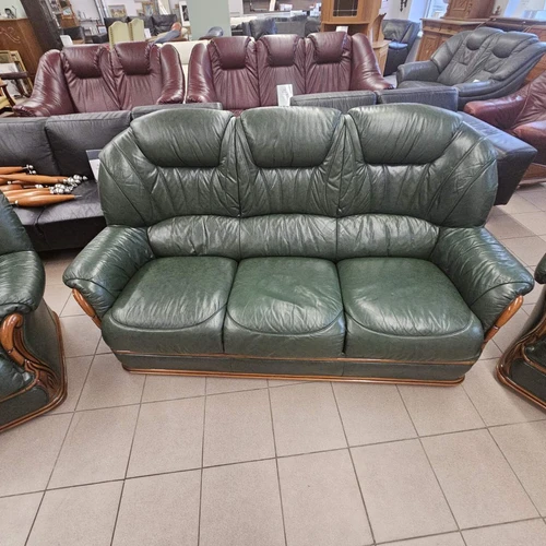 Natūralios odos komplektas 3+2+2 - Minkštų baldų komplektai