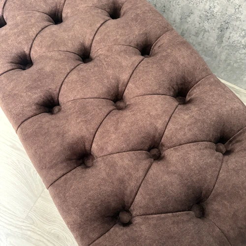 Minkštas pufas Chesterfield su saugyklos