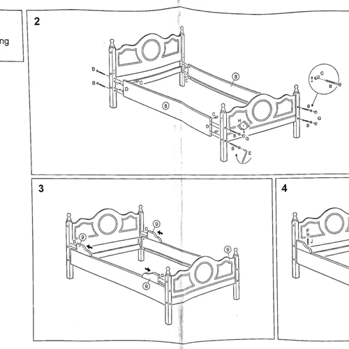 Natūrali medžio masyvo OSLO lova