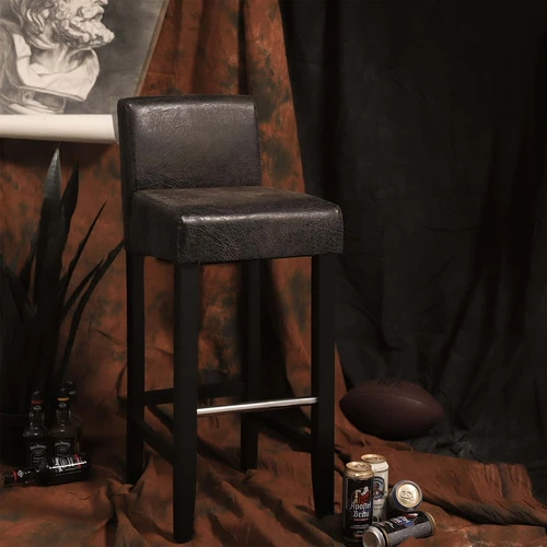 Patogios baro kėdės su guminės medienos rėmu