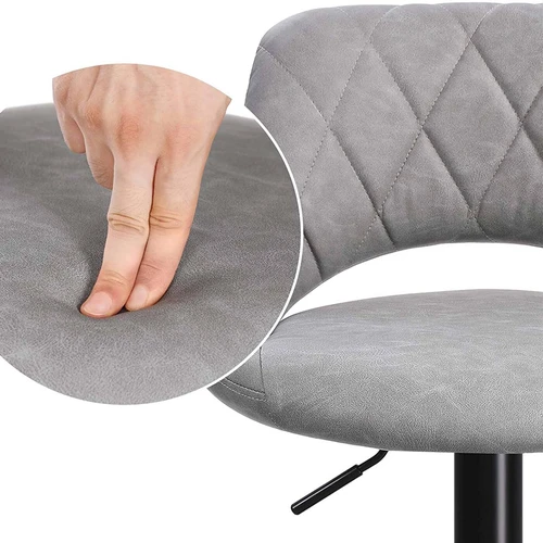 Komfortiškos baro kėdės su automatinio sugrįžimo cilindrais