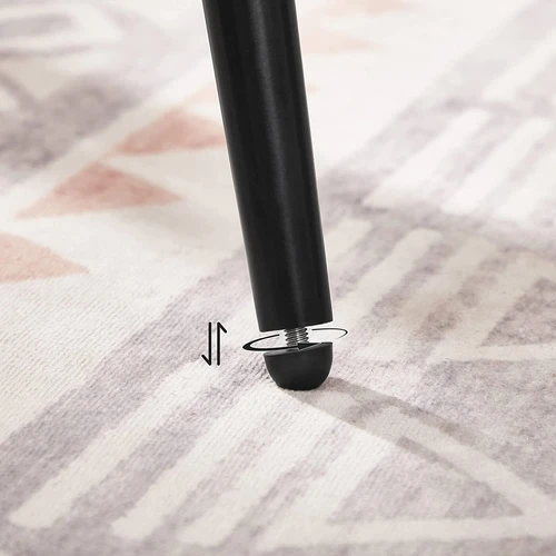 Šiuolaikinės aksominės valgomojo kėdės su ergonomišku dizainu