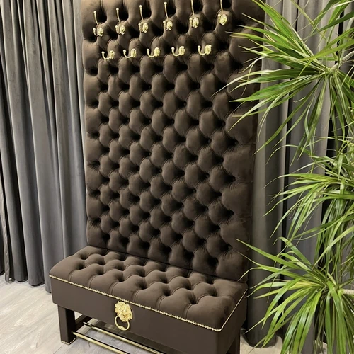 Aukštos kokybės rudos spalvos aksominis veliūras