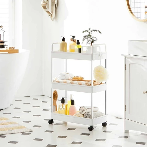 Tvirtas PP vežimėlis 40x22x67 cm, 1,2 kg