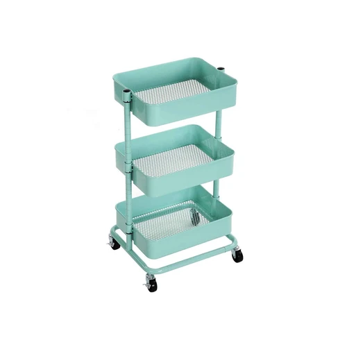 Universalus SONGMICS vežimėlis su 4 ratukais ir 3 lentynomis