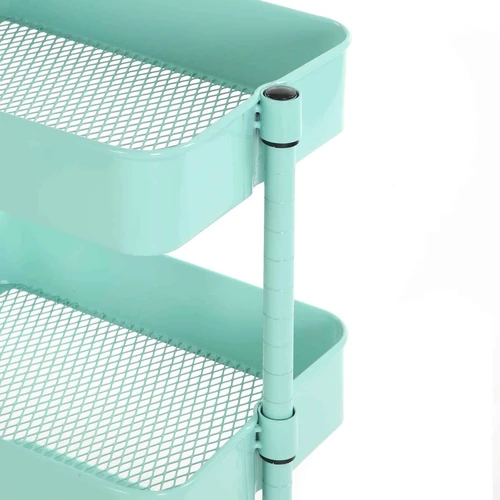 Erdvus SONGMICS vežimėlis su reguliuojamomis lentynomis