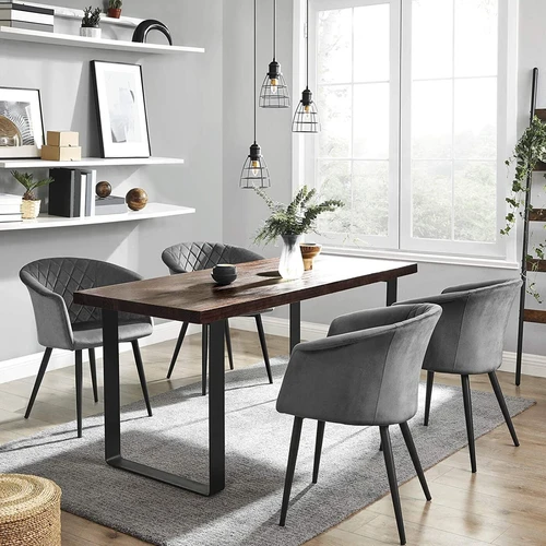 Minkštos kėdės pilkos spalvos, tinkamos bet kuriam kambariui