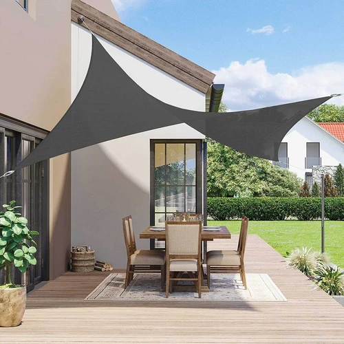 Lengvai montuojamos saulės burės su tvirtinimo virvėmis