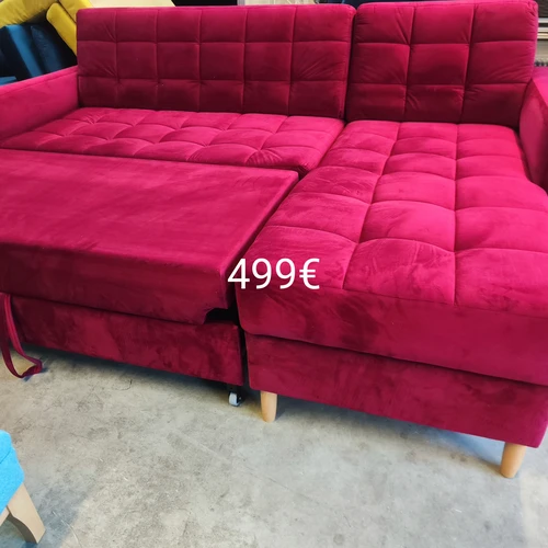 Sofa sofos kampas velvetas aksomo - Sofos-lovos