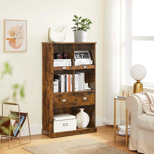 Tvirtas medinis knygų stendas 120 cm aukščio