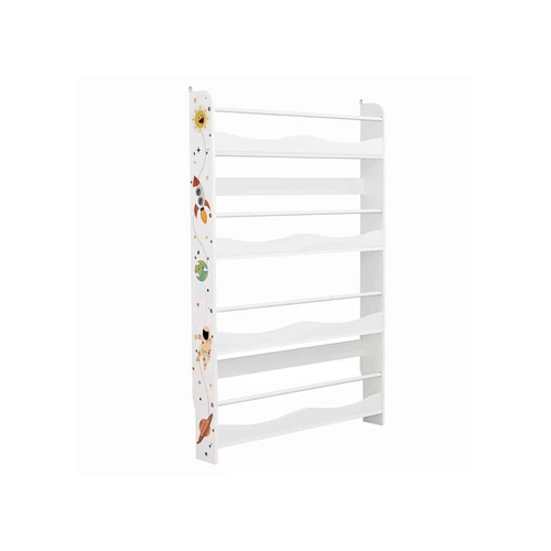 4 aukštų knygų spinta, balta