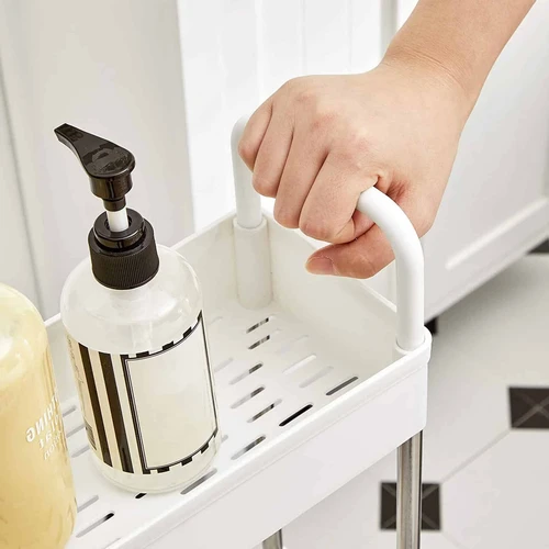 Kompaktiška 6 kabliukų lentyna su instrukcijomis