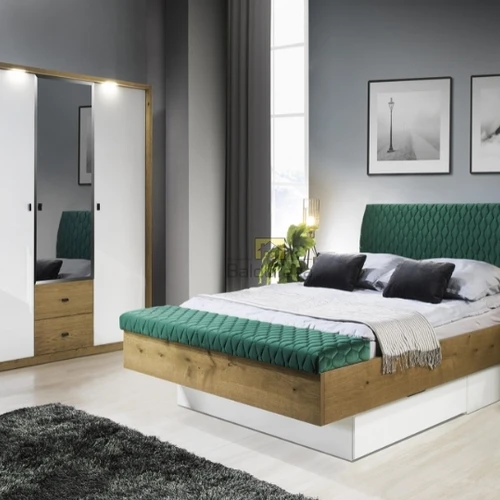 Spinta balta matinė/ąžuolas Rio, su apšvietimu