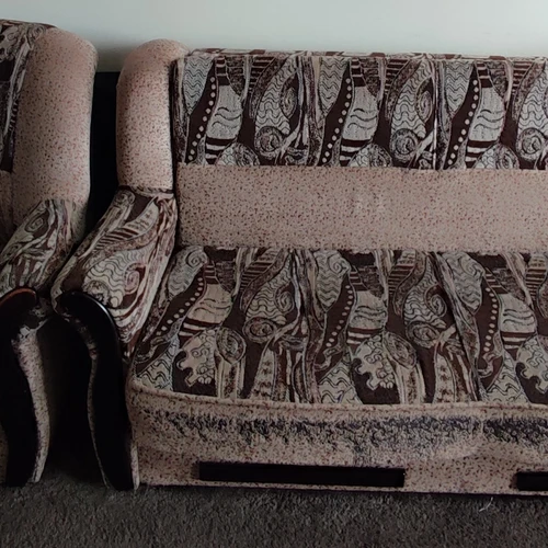 Minkštas svetainės komplektas: sofa-lova ir du foteliai - Sofos-lovos