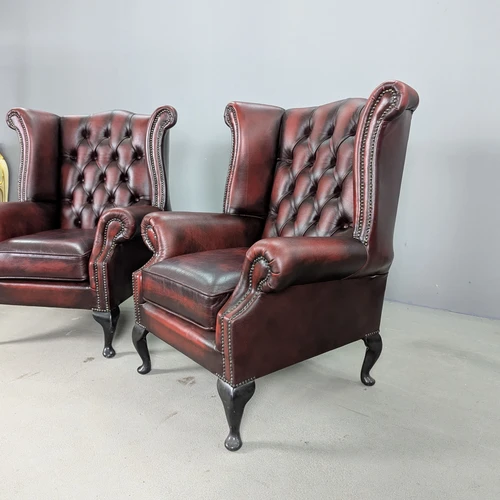 Rankų darbo Chesterfield stiliaus fotelis prabangiam kambariui