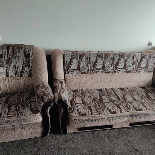 Minkštas svetainės komplektas: sofa-lova ir du foteliai - Sofos-lovos