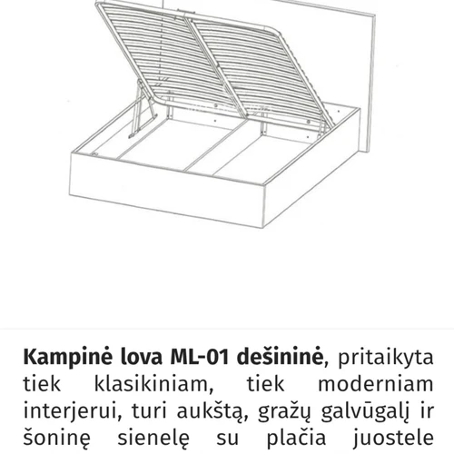 Komplektas su premium čiužiniu JYSK už 1200€