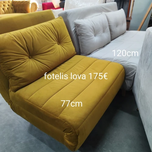 Sofa sofos kampas velvetas aksomo - Sofos-lovos