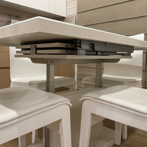 Prailginamas stalas 3 dydžiai – kompaktiškas mažoms erdvėms