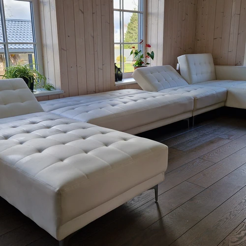 Modulinis minkštas kampas U forma, dirbtinė oda - U formos minkšti kampai