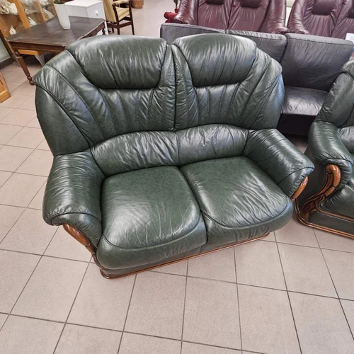 Natūralios odos komplektas 3+2+2 - Minkštų baldų komplektai