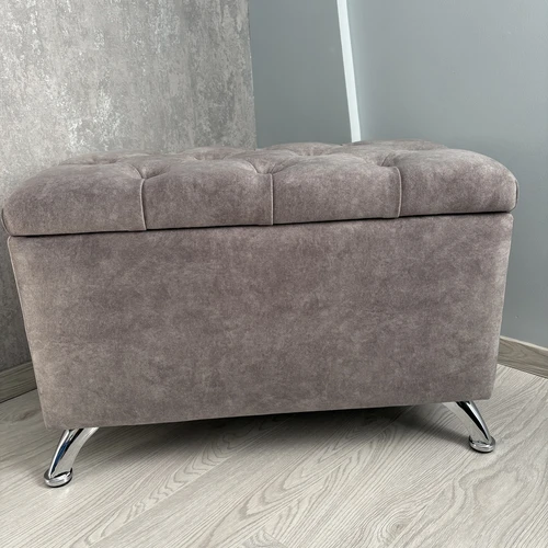 Minkštas pufas su erdvia talpykle