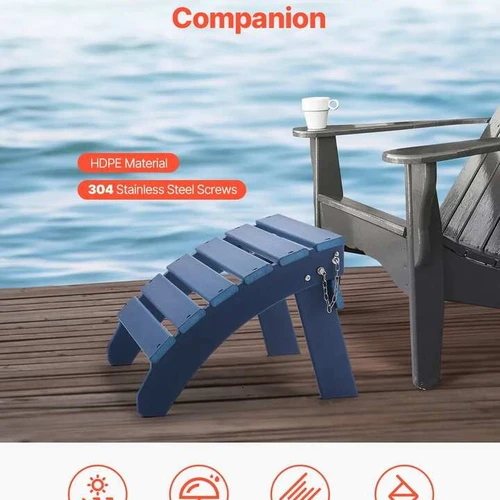 Lauko pufai iš HDPE plastiko, atsparūs orui