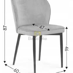AINE (juoda BL19/juoda aukso) AT kėdė - Kėdės