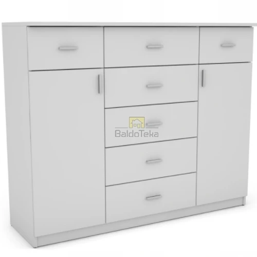 Ergonominė spinta 140x112x44 cm, 18 mm LMDP, spalva pagal pasirinkimą