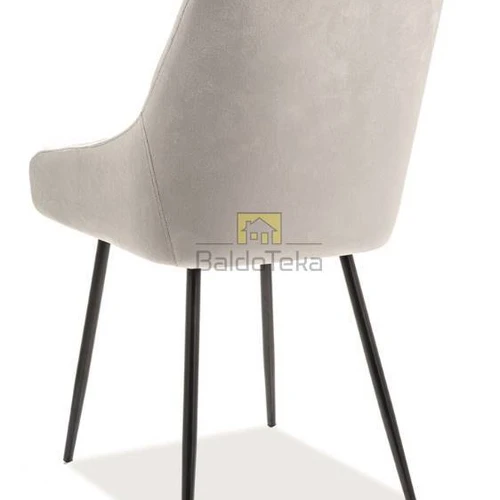 Modernus juodas fotelis su aksominiu audiniu ir matinėmis kojomis