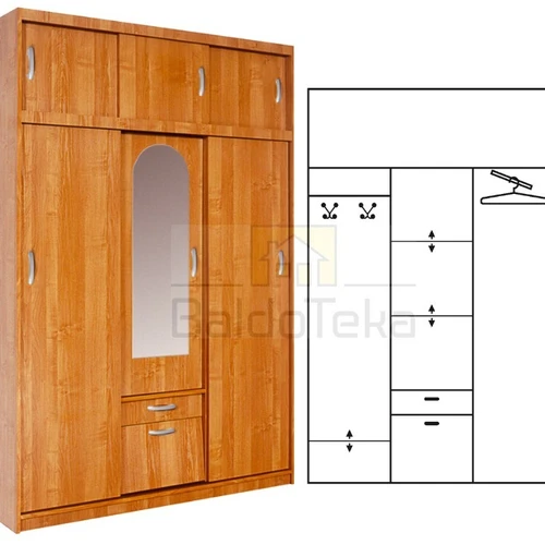 ALEKSANDER 2 mblc spinta + veidrodis