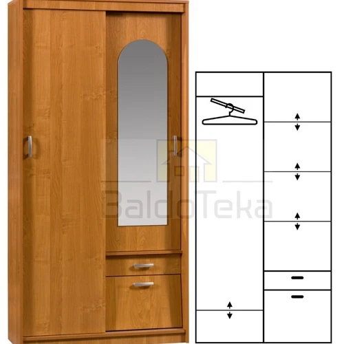 ALEKSANDER 3 mblc spinta + veidrodis