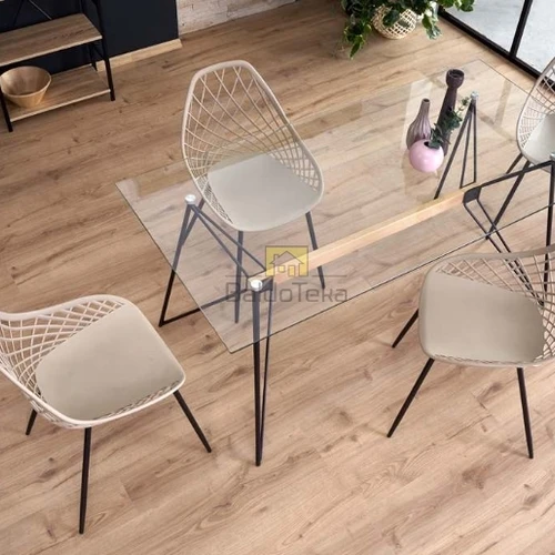 Elegantiška 160x80x75 cm virtuvės spinta su grūdintu stiklu ir medžio dekoru