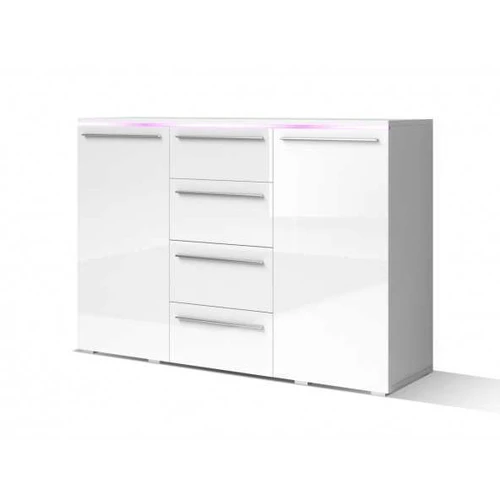 AMBER komoda AMBER baltas blizgesys