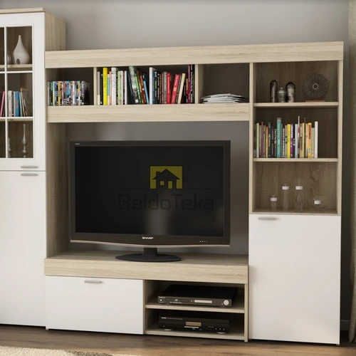 Ergonominė spintelė 220x190x40 cm, 18 mm LMDP