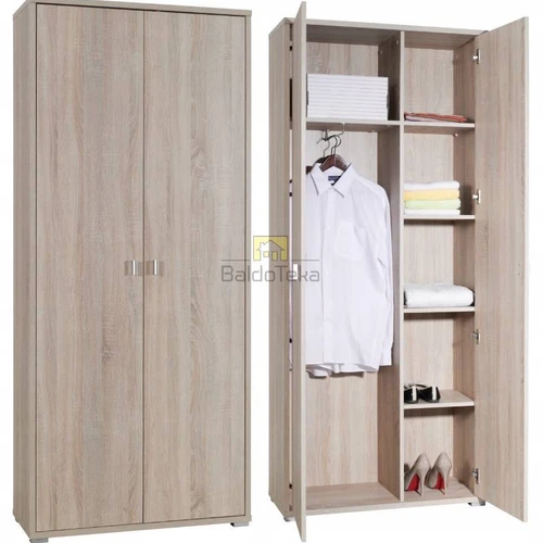 Šviesaus ąžuolo prieškambario komplektas su funkcionalia batų dėže