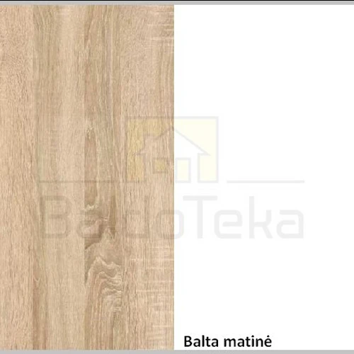 Moderni ANTER A05 spinta su šviesaus ąžuolo arba baltos matinės apdaila