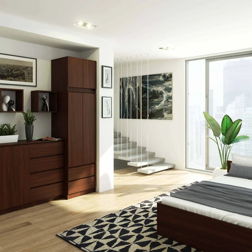 Lengvai surinkiama spinta su pristatymo vadovu