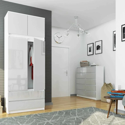 Balta spintos priestatas – modernus ir praktiškas baldų papildymas