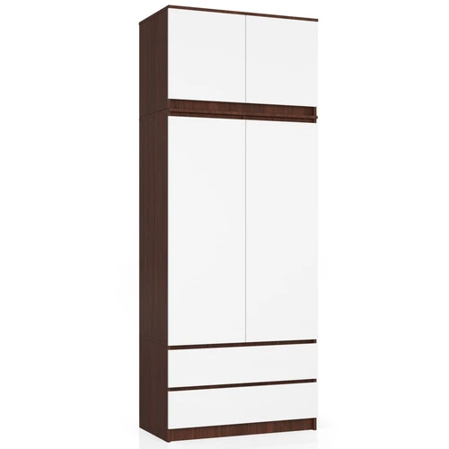 Moderni spintelė balta ir venge, puiki koridoriui ar miegamajam